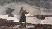 Inside the Bay,Cullercoats (mk44) Winslow Homer